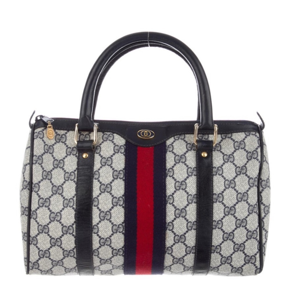 ❌ sold ❌ Vintage Gucci Web Boston Bag